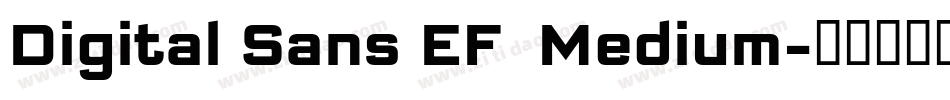 Digital Sans EF  Medium字体转换